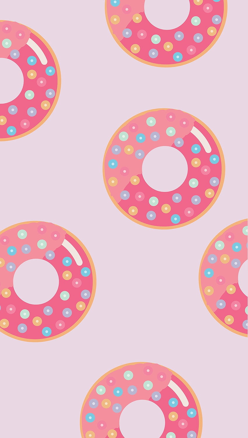 Donuts pattern Ultra HD phone wallpaper