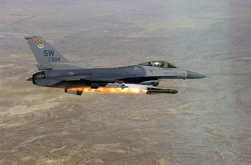 F-16 Eagal, odrzutowiec, f16, wojskowy, samolot Tapeta HD