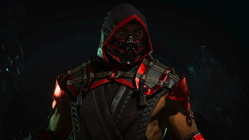 MK9 маска, изглеждаща страхотно като по дяволите: MortalKombat, Red Scorpion HD тапет