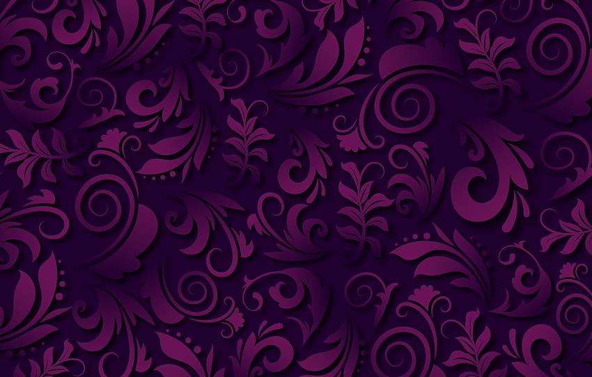 viola, , modello, trama, astratto, fiori, , viola, ornamentale per , sezione текстуры -, Lavanda astratta Sfondo HD