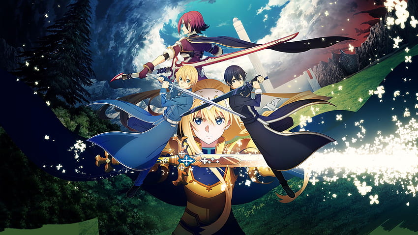 Alice, Kirito, Eugeo, Sword Art Online Alicization, - Mocah , Kirito and  Eugeo HD wallpaper | Pxfuel
