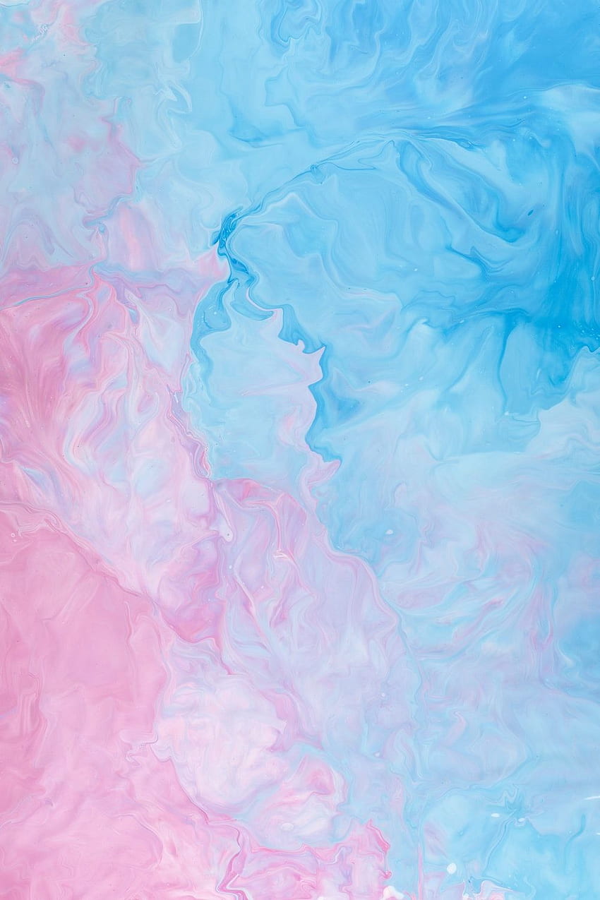 lukisan abstrak pink dan biru – Tekstur wallpaper ponsel HD