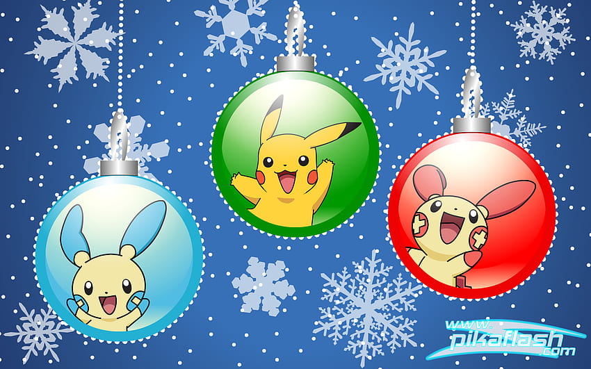 Video Game Pokémon Christmas Christmas Ornaments Winter Pikachu