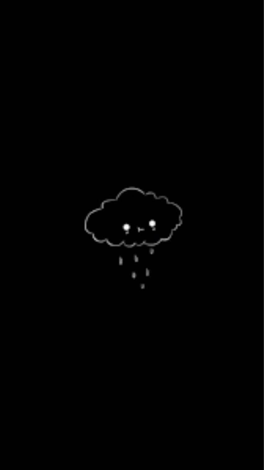 Sad Cloud and Background, Crying Cloud HD phone wallpaper