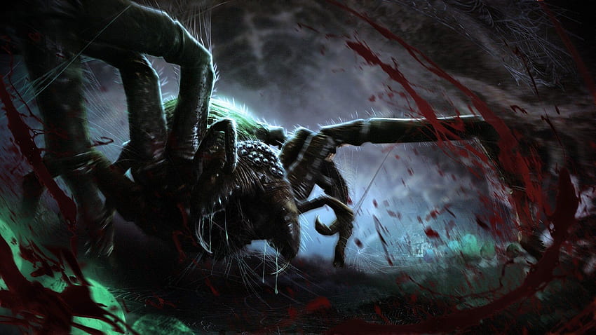 Giant Spider by Goliat Gashi : ImaginaryCrawlers HD wallpaper