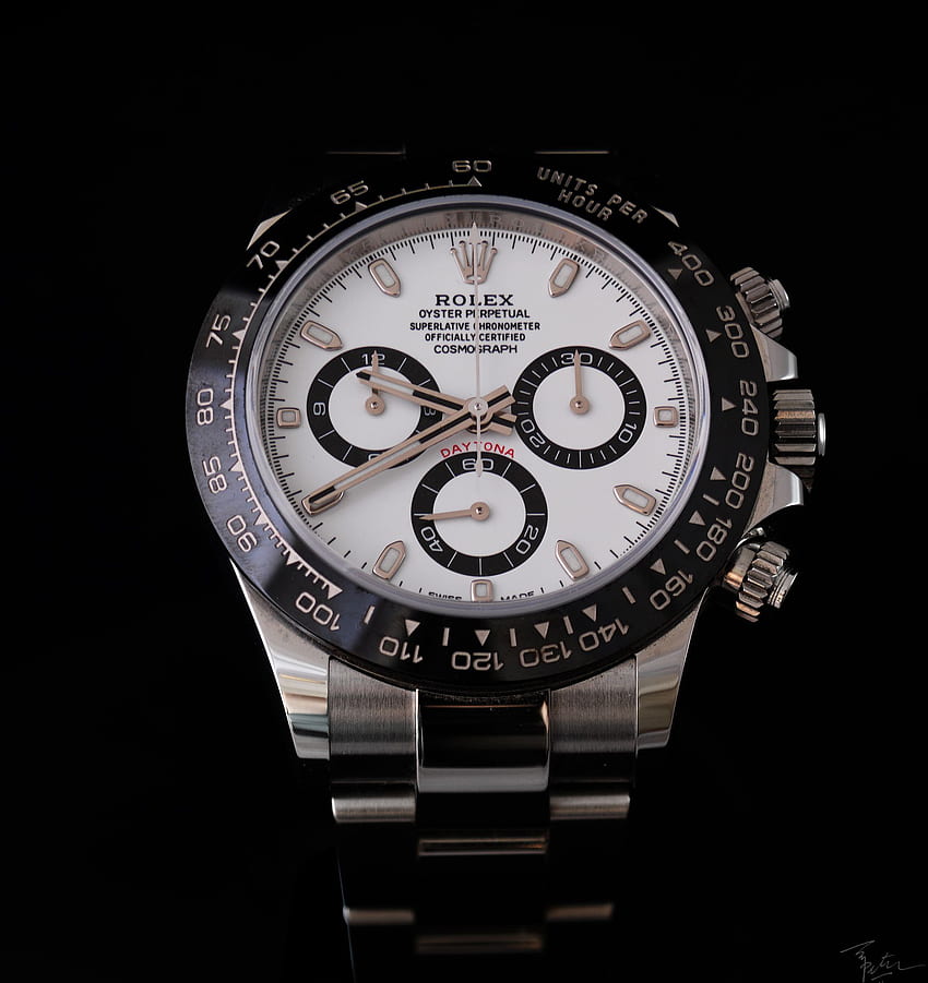 Paisajes de reloj: - Rolex Cosmograph Daytona Ref. 116500LN, Corona Rolex fondo de pantalla del teléfono
