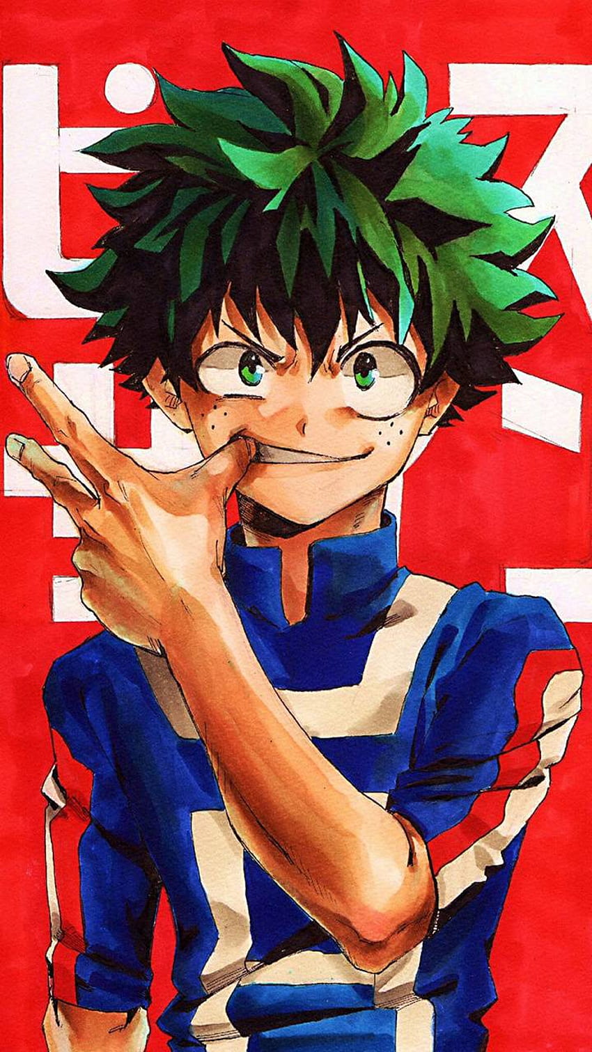 Midoriya, bnha, goku, my hero academia, HD phone wallpaper