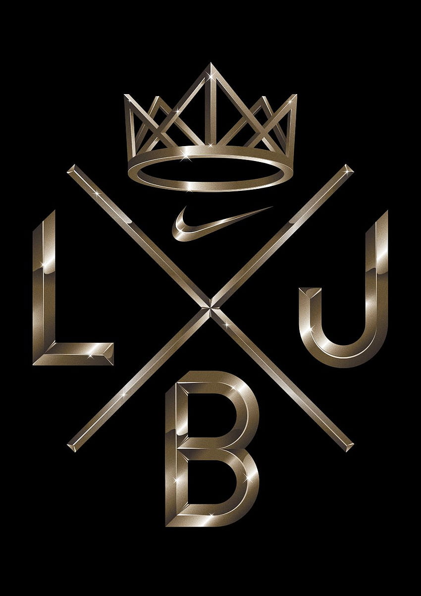 lebron james logo wallpaper crown
