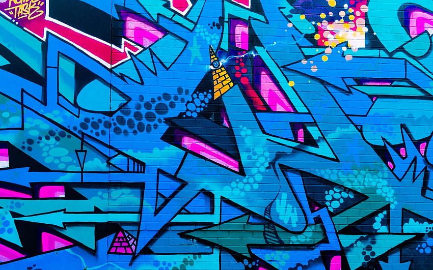 graffiti, street art, colorful, wall, urban 16:10 background, 2560X1600 HD wallpaper