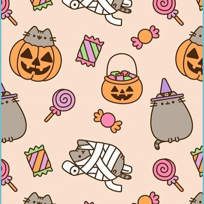 Kawaii netter Halloween-Telefon-Hintergrund Halloween - Halloween nett HD-Handy-Hintergrundbild