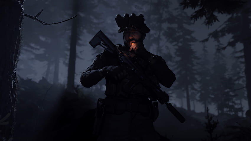 Call of Duty: Modern Warfare Captain Price Smoking Tapeta HD