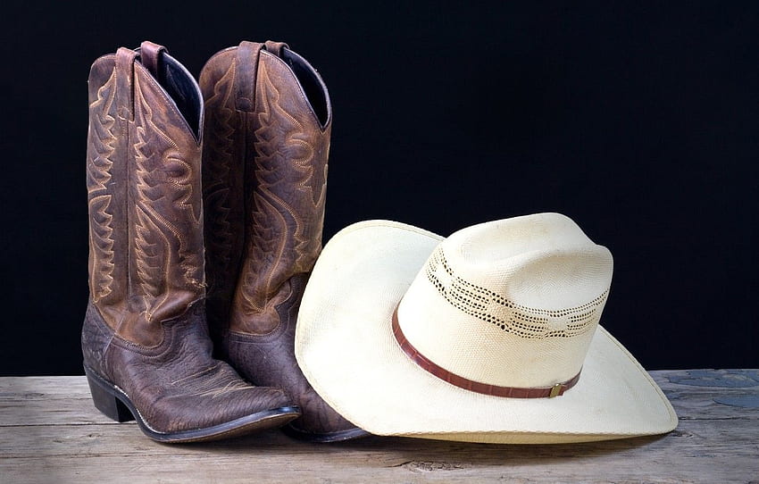 Cowboy Hat, Country Boots HD wallpaper