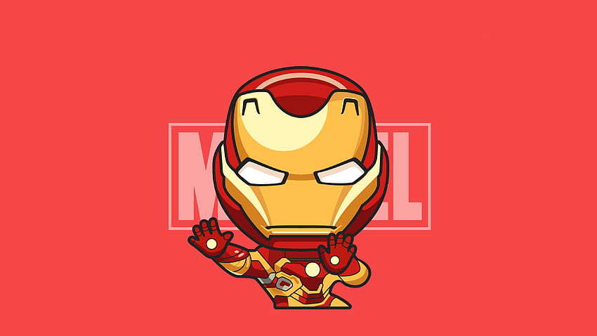 Iron Man Ilustracja Art superbohaterów, żelazo, Iron Man Vector Tapeta HD