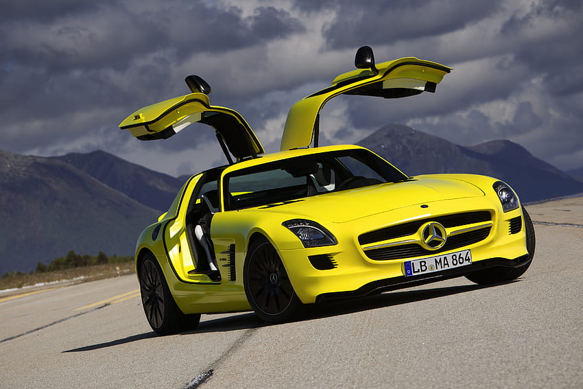 Cars, Amg, Mercedes-Benz, Coupe, Sls, E-Cell HD wallpaper