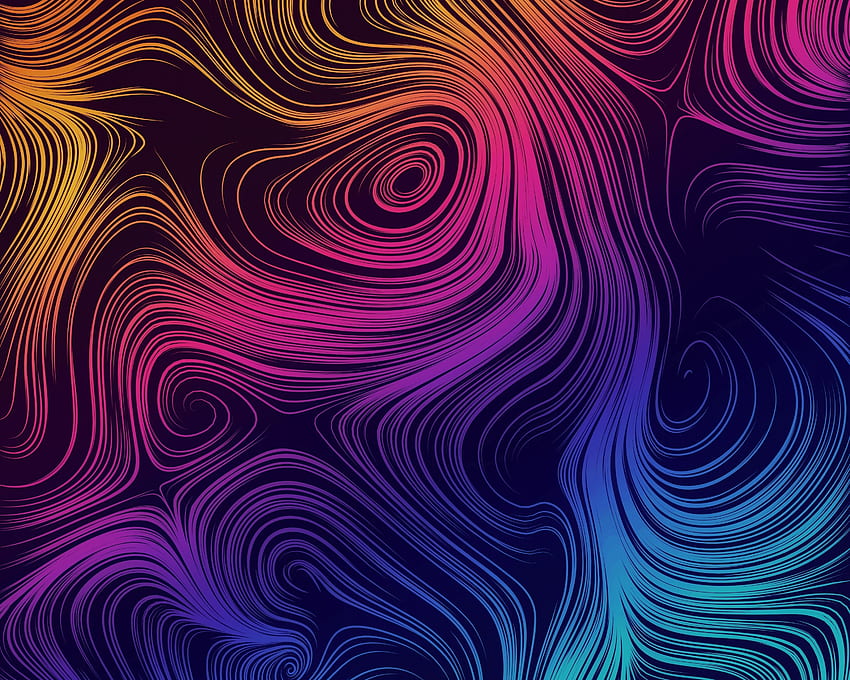 Abstract, pattern, curvy lines HD wallpaper