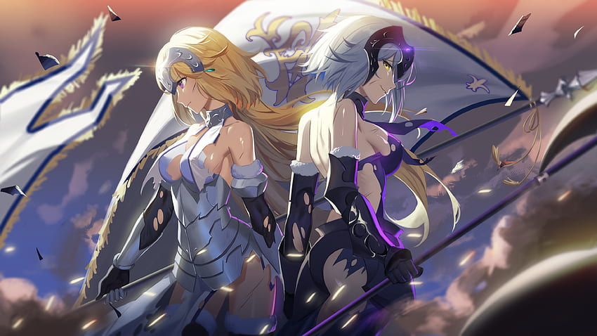 Fate Series Anime Anime Girls Fate Grand Order Jeanne DArc Jeanne Darc Alter Purple Eyes Fate Apocry - Resolution: HD wallpaper