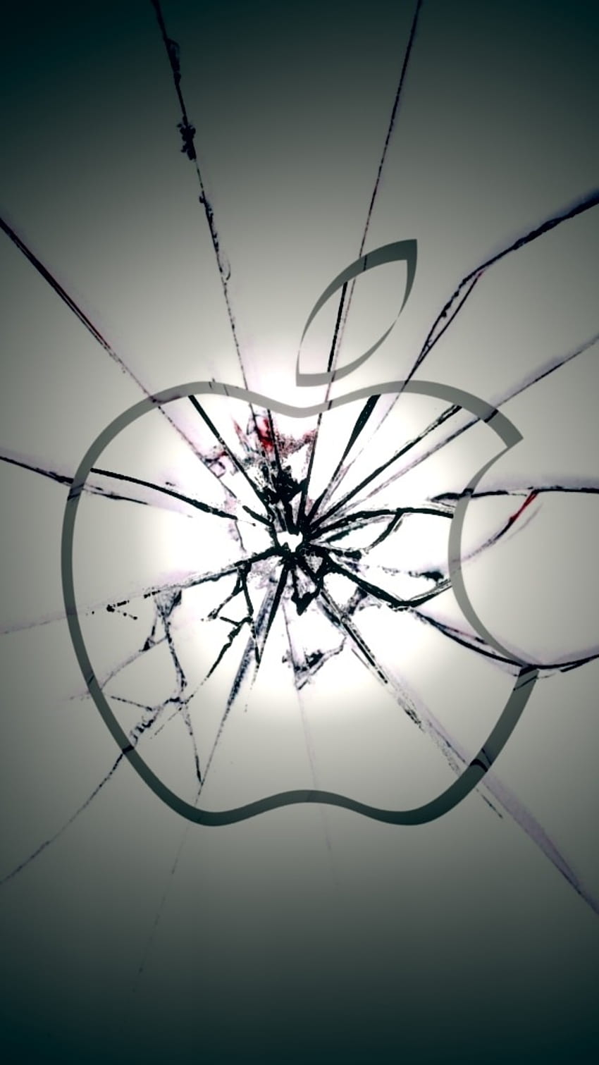 Damage Display, Apple Logo, Cracked Screen HD phone wallpaper | Pxfuel