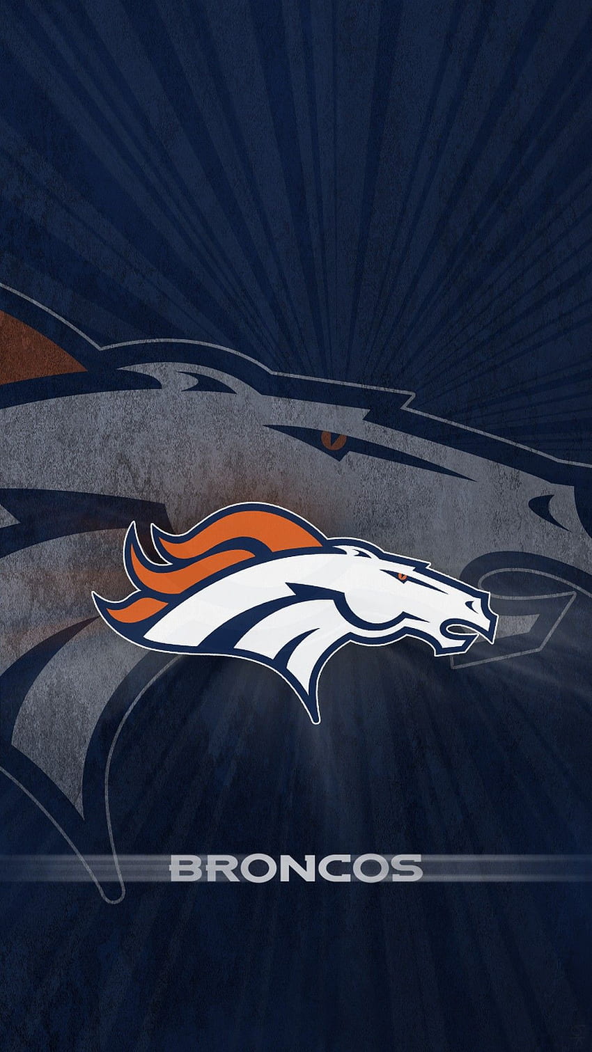 Téléphone des Broncos de Denver, Logo des Broncos Fond d'écran de téléphone HD