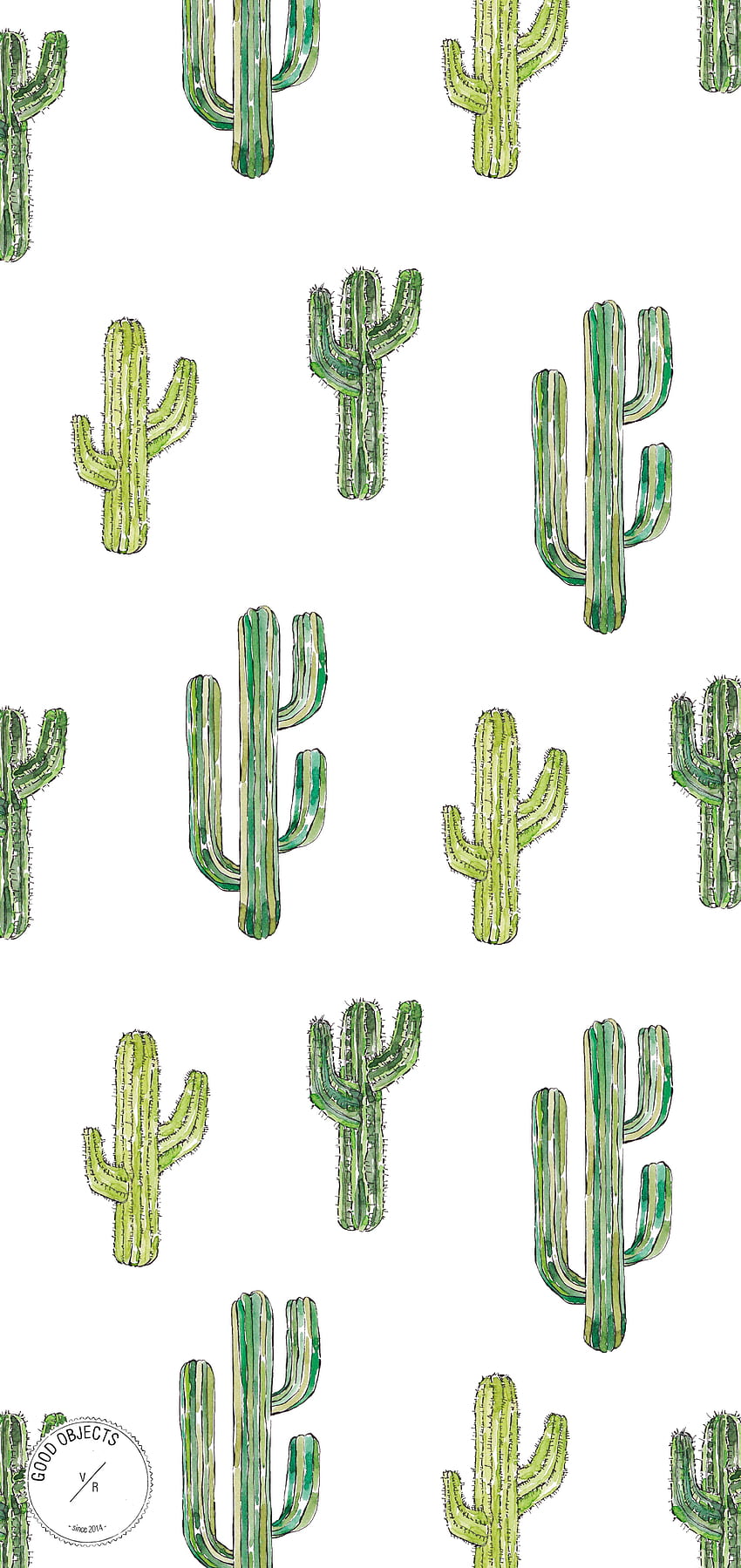 SHOP NOW ! Good objects - Cactus watercolor art print. Watercolor art prints, Watercolor cactus, Cactus HD phone wallpaper