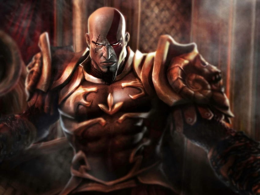 Kratos, Videospiel, Kriegsgott, schwer, Fantasy, Kunst, dunkel HD-Hintergrundbild
