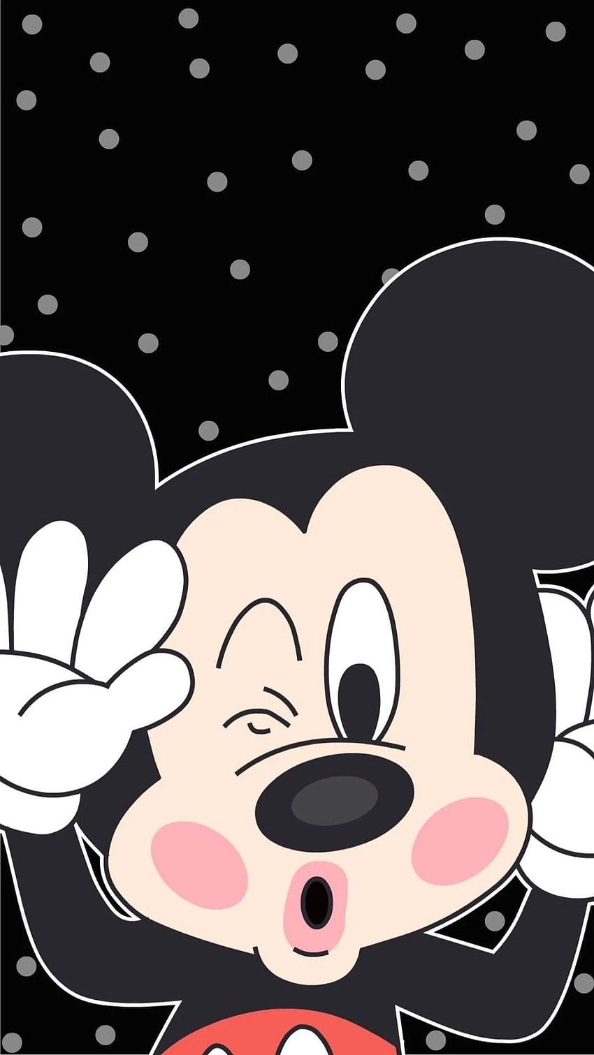 Süße Mickey-Wand. Denker im Jahr 2019. Micky Maus HD-Handy-Hintergrundbild