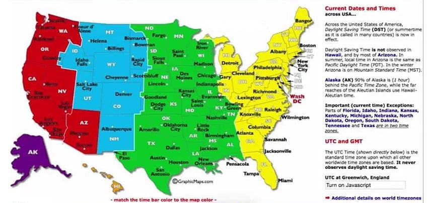 gmt time zone of wisconsin