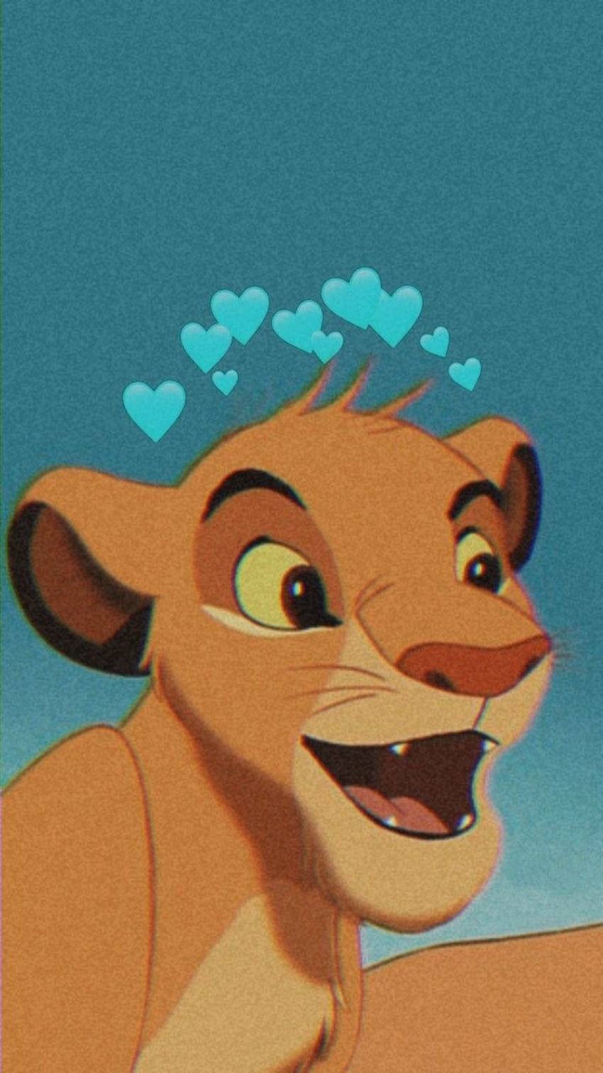 Disney Lion King estetika, Simba Cute Disney iPhone wallpaper ponsel HD