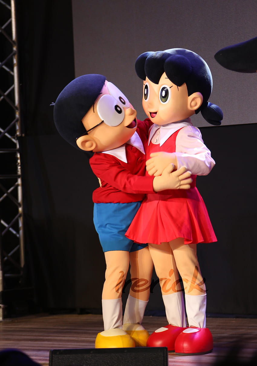 Doraemon Nobita Shizuka Full Doraemon - doraemon. Cute love cartoons, Romantic cartoon , Cute cartoon HD phone wallpaper
