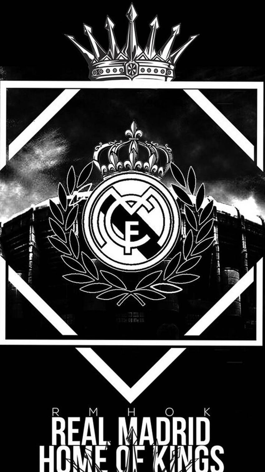 Real Madrid Logo, Real Madrid Black HD phone wallpaper | Pxfuel