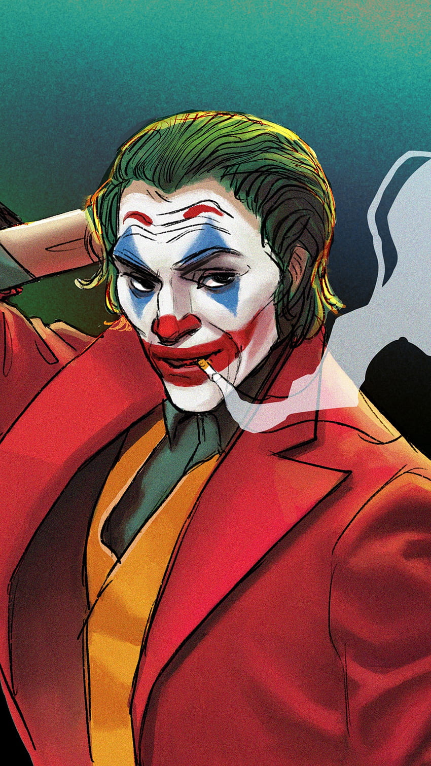 Joker Smoking, Creative, Painting HD phone wallpaper | Pxfuel
