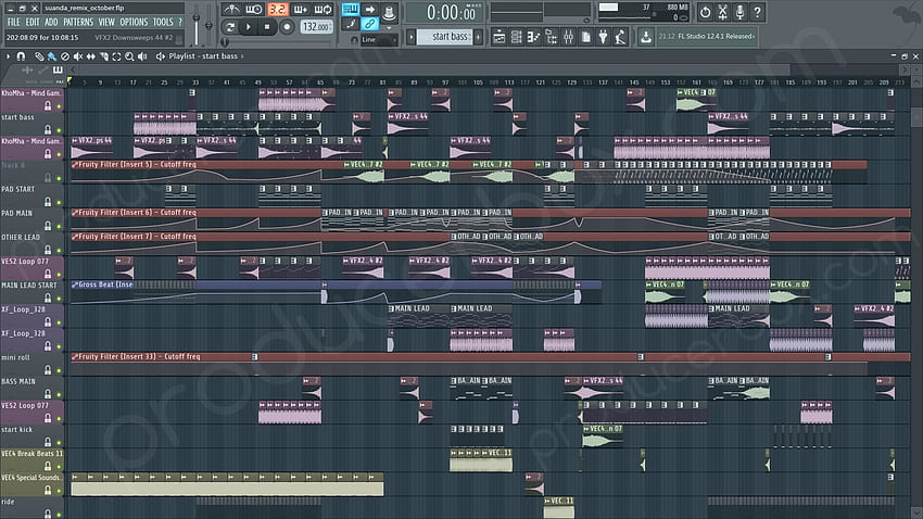 Plantilla de FL Studio / Captura de del proyecto fondo de pantalla