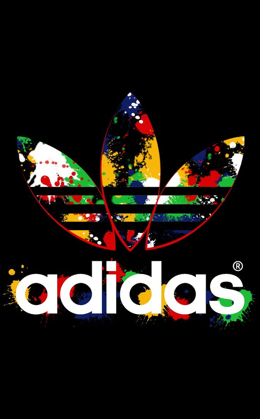 Adidas 4 por rozan18 en. Adidas logo art, Adidas iphone , Adidas logo , Colorful Adidas Logo HD phone wallpaper