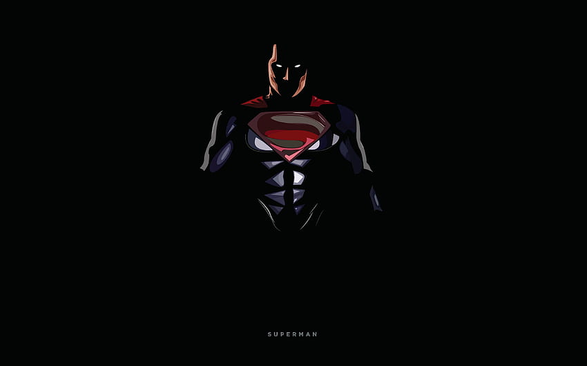 Superman Fresh Abstract, Black Superman Logo HD wallpaper