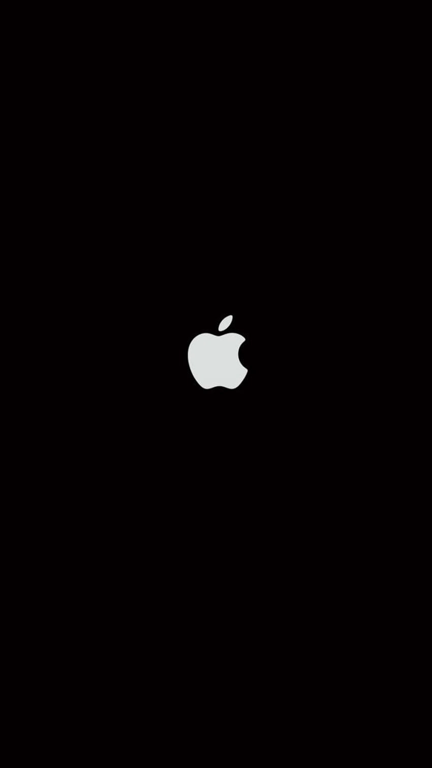 iPhone noir uni. ♥. Simple, meilleur logo Apple Fond d'écran de téléphone HD