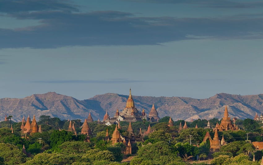 Templos De Bagan Birmania. Templos de Bagan Birmania stock fondo de pantalla