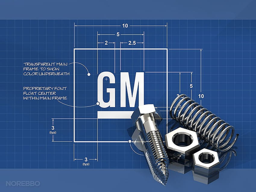 General Motors, logo General Motors Sfondo HD