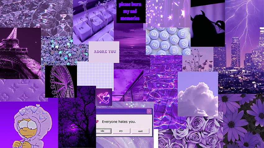 紫色の美学。 美的 , iPhone タンブラーの美学, かわいいラップトップ , Purple Aesthetic Grunge 高画質の壁紙