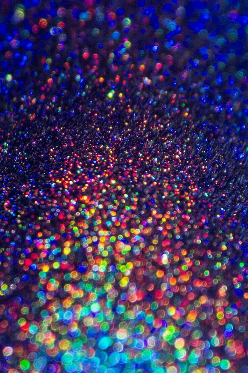Glitter Pelangi Estetis, Glitter Warna-warni wallpaper ponsel HD