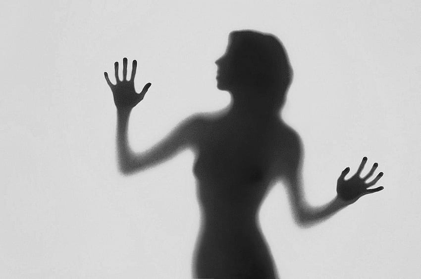 PLAY WITH SHADOW, shadow, abstract, graphy, bw, woman, silhouette HD wallpaper