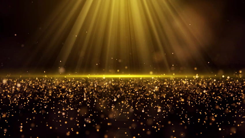 Światło świecące na cząsteczki złotego pyłu — klipy wideo i zbiory wideo w Videezy!, Złote cząsteczki Tapeta HD
