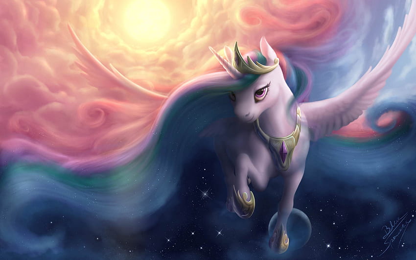 Princess Luna Alicorn My Little Pony Friendship is Magic, My Little Pony Dual Screen HD wallpaper