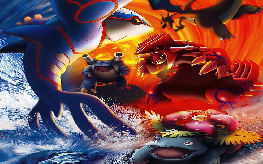 Pokémon Lendário, Batalha Pokémon Épica papel de parede HD