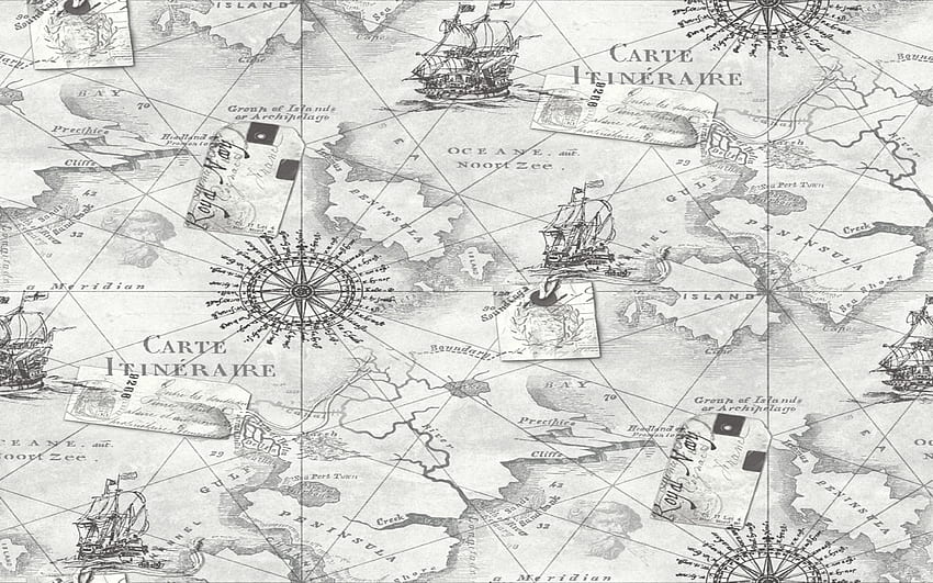 Buy Nautical Chart Wallpaper Nautical Map Wallpaper Online in India  Etsy