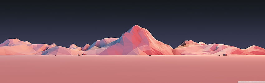 Low Poly Simple Mountain Landscape Ultra Background for : & UltraWide & Laptop : Multi Display, Dual & Triple Monitor : Tablet : Smartphone HD wallpaper