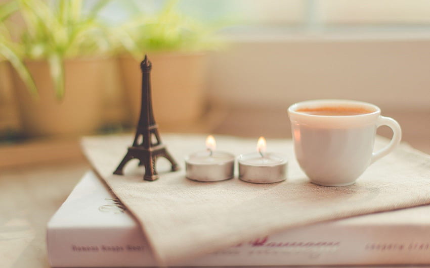 candles eiffel tower coffee cup book vintage [] for your , Mobile & Tablet. Explore Vintage Coffee . Vintage Coffee , Coffee Shop , Coffee HD wallpaper