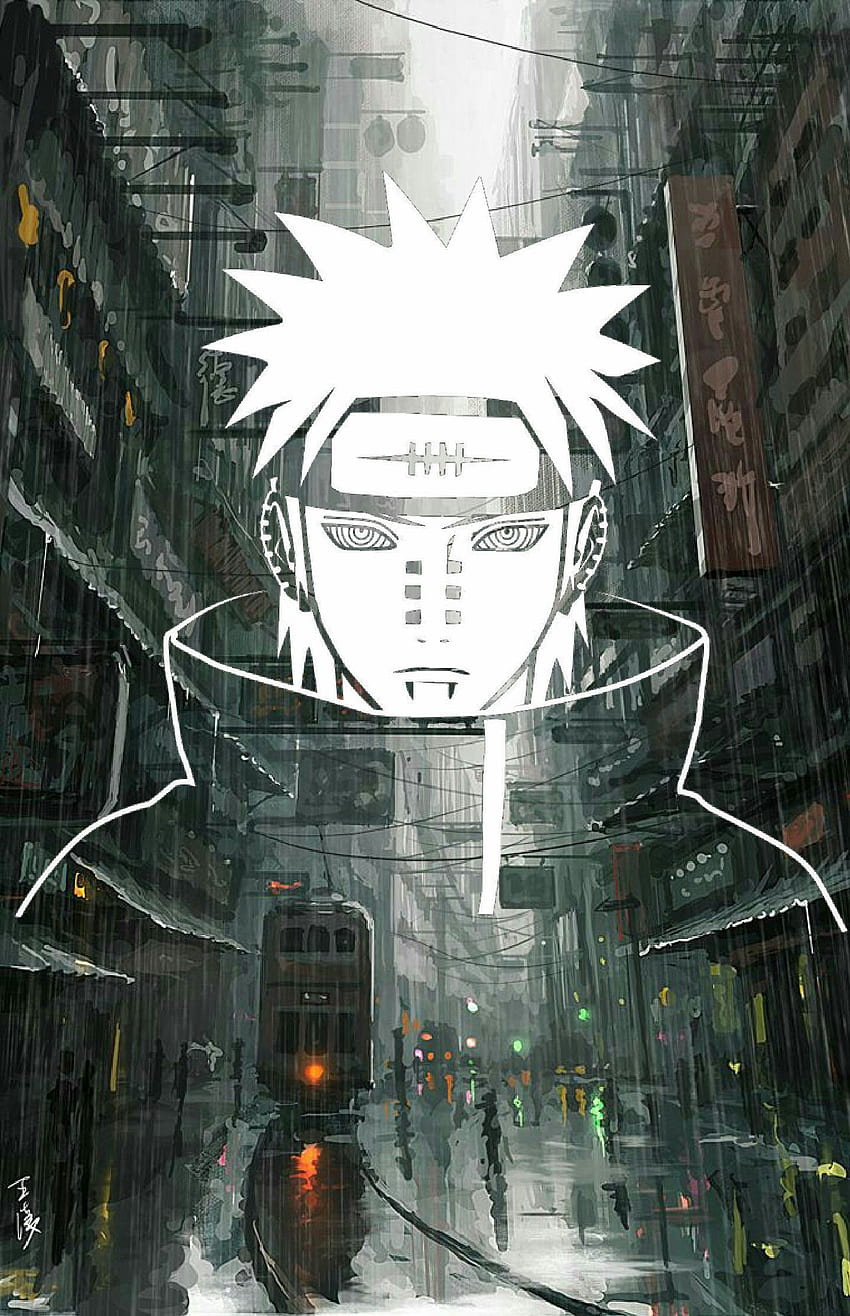Verstecktes Regendorf. Naruto Shippuden, Naruto, Anime HD-Handy-Hintergrundbild