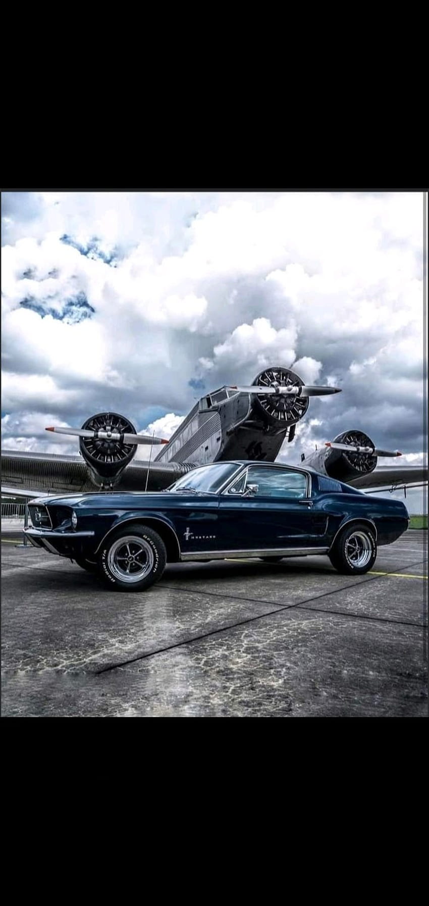 Mustang/P-50, cloud, Car, Plane HD phone wallpaper | Pxfuel
