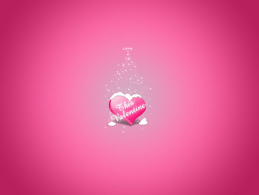 Background, Hearts, Snow, Love, Valentine's Day HD wallpaper