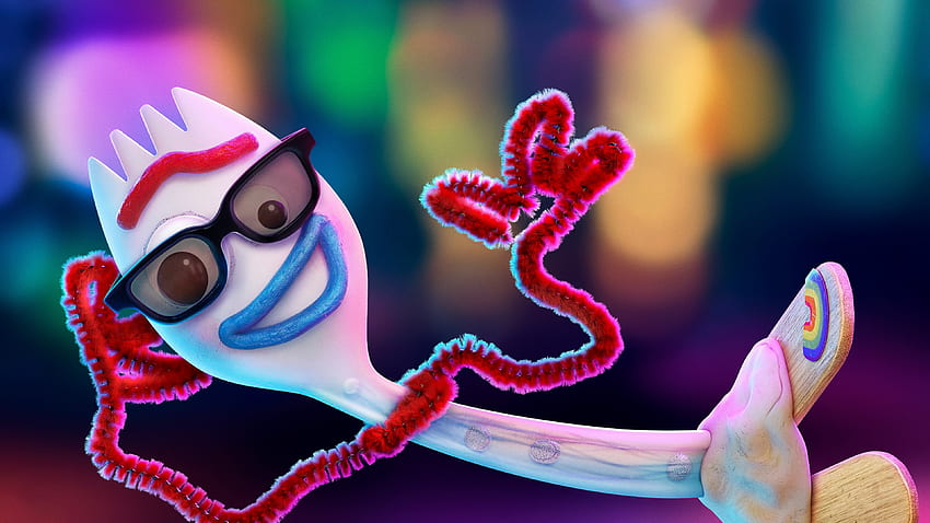 Forky in Toy Story 4 HD wallpaper