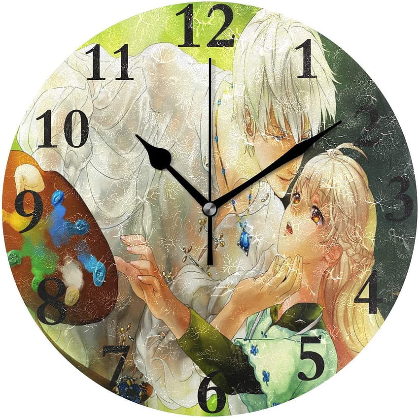 Colorsplash Anime Designer Wall Clock for Birthday and Anniversary Gift   Home Decore Size 30x30 CM
